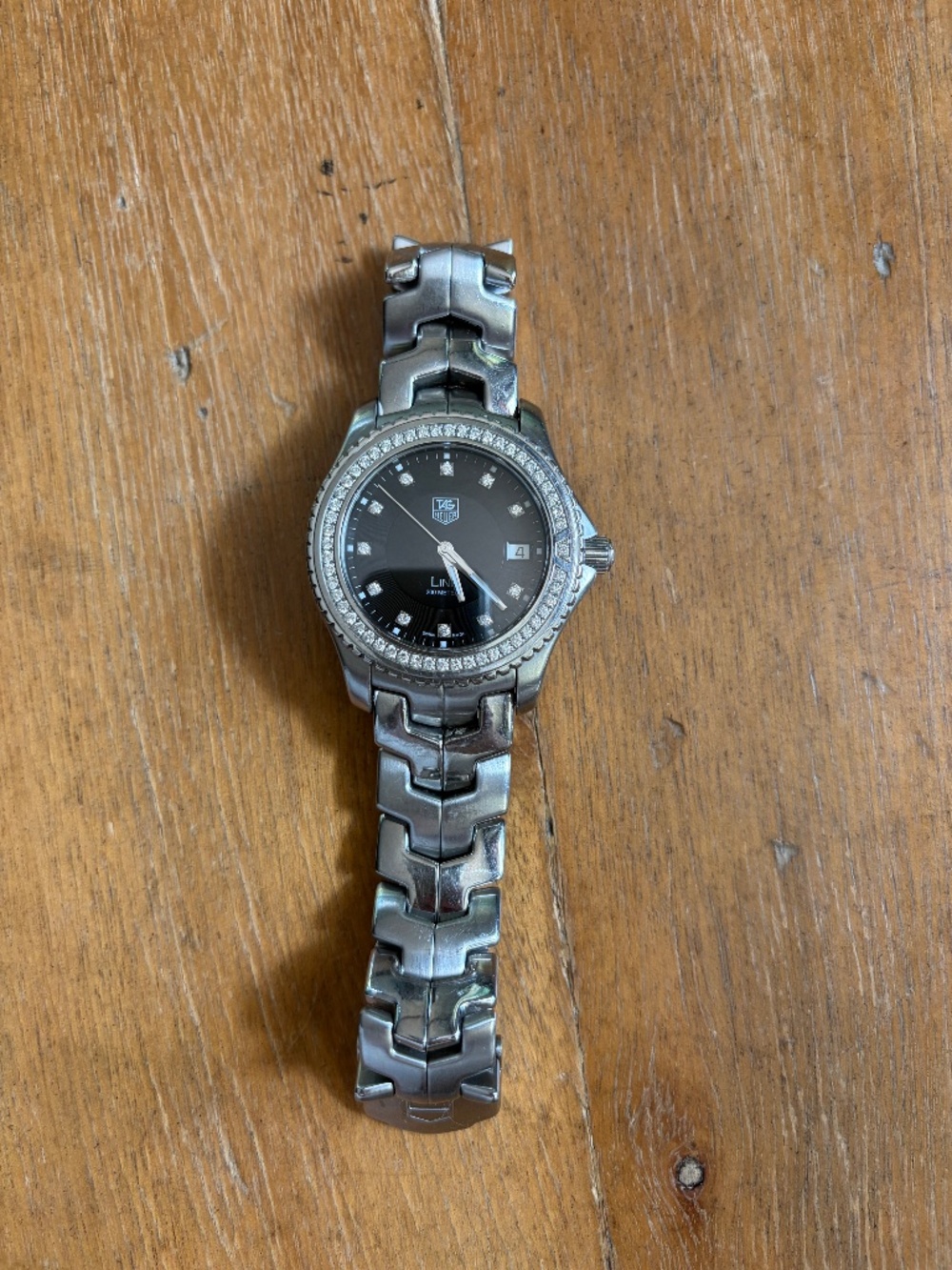 TAG Heuer watch- Stainless Steel, unisex. Diamond Bezel